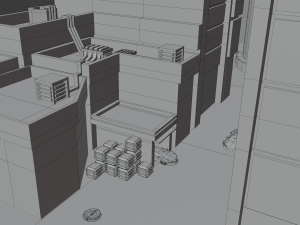Metropolis Megalopolis Cosmopolis Town Sci fi Future Low-poly 3D Model