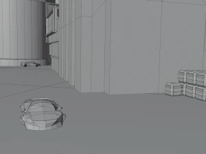Metropolis Megalopolis Cosmopolis Town Sci fi Future Low-poly 3D Model