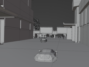 Metropolis Megalopolis Cosmopolis Town Sci fi Future Low-poly 3D Model