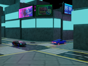 Metropolis Megalopolis Cosmopolis Town Sci fi Future Low-poly 3D Model