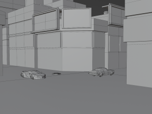Metropolis Megalopolis Cosmopolis Town Sci fi Future Low-poly 3D Model