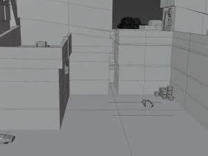Metropolis Megalopolis Cosmopolis Town Sci fi Future Low-poly 3D Model