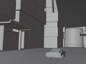 Metropolis Megalopolis Cosmopolis Town Sci fi Future Low-poly 3D Model