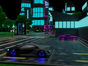 Metropolis Megalopolis Cosmopolis Town Sci fi Future Low-poly 3D Model