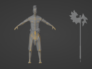 Centaur Half-human horse Horseman Rigged Low-poly 3D Model