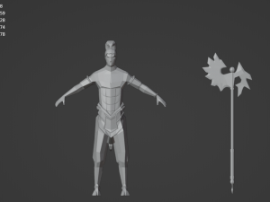 Centaur Half-human horse Horseman Rigged Low-poly 3D Model