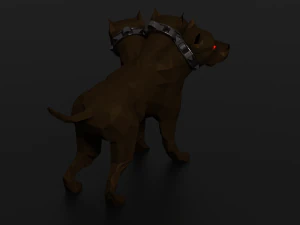 Cerberus Hellhound dog Hound of Hades Beast Monster Rigged Low-poly 3D Model