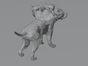 Cerberus Hellhound dog Hound of Hades Beast Monster Rigged Low-poly 3D 모델