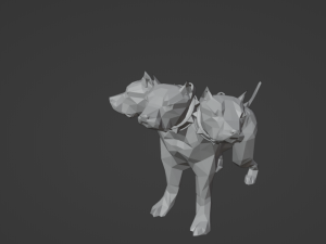 Cerberus Hellhound dog Hound of Hades Beast Monster Rigged Low-poly 3D 모델