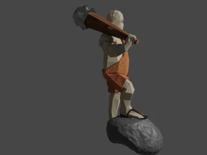 Cyclops Giant Monster Titan Ogre Game ready Rigged Low-poly 3D 3D Model