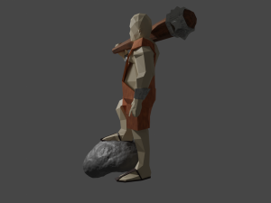 Cyclops Giant Monster Titan Ogre Game ready Rigged Low-poly 3D Modèle 3D