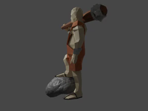 Cyclops Giant Monster Titan Ogre Game ready Rigged Low-poly 3D 3D Model
