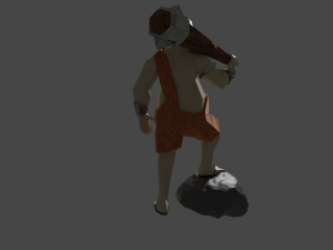 Cyclops Giant Monster Titan Ogre Game ready Rigged Low-poly 3D Modèle 3D