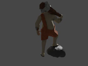 Cyclops Giant Monster Titan Ogre Game ready Rigged Low-poly 3D 3D Model