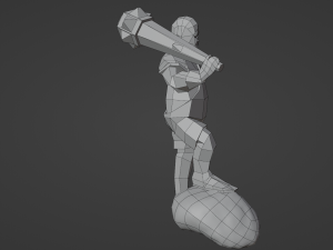 Cyclops Giant Monster Titan Ogre Game ready Rigged Low-poly 3D Modèle 3D
