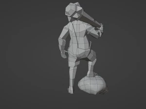 Cyclops Giant Monster Titan Ogre Game ready Rigged Low-poly 3D 3D Model