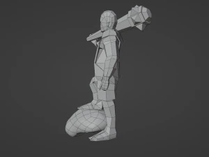 Cyclops Giant Monster Titan Ogre Game ready Rigged Low-poly 3D 3D Model
