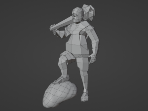 Cyclops Giant Monster Titan Ogre Game ready Rigged Low-poly 3D Modèle 3D