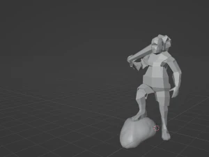 Cyclops Giant Monster Titan Ogre Game ready Rigged Low-poly 3D 3D Model
