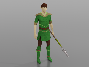 Elf Elven Fanstasy Woodland creature Rigged Low-poly 3D मॉडल