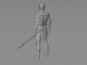 Elf Elven Fanstasy Woodland creature Rigged Low-poly 3D Model