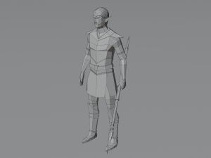 Elf Elven Fanstasy Woodland creature Rigged Low-poly 3D Model