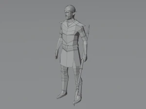 Elf Elven Fanstasy Woodland creature Rigged Low-poly 3D Model