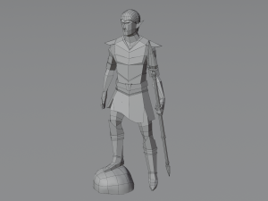 Elf Elven Fanstasy Woodland creature Rigged Low-poly 3D Model