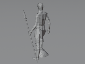 Elf Elven Fanstasy Woodland creature Rigged Low-poly 3D Model