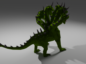Hydra Water dragon monster Sea Mythical Giant serpent Rigged Free low-poly Modello 3D