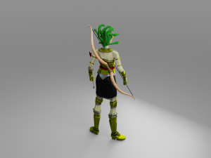 Medusa Gorgon Snake goddess Mythical Horrific Low poly Rigged Low-poly 3D Модель
