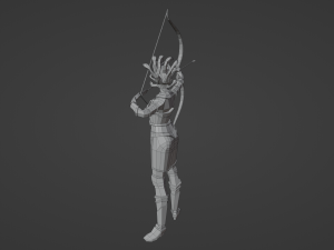 Medusa Gorgon Snake goddess Mythical Horrific Low poly Rigged Low-poly 3D Модель