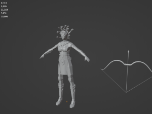Medusa Gorgon Snake goddess Mythical Horrific Low poly Rigged Low-poly 3D Модель
