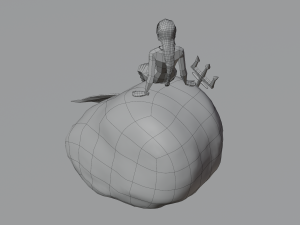 Magical Mermaid Siren Sea maiden Oceanid Lowpoly Rigged Low-poly Modelo 3D