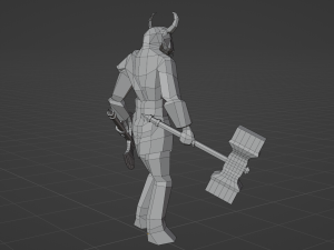Minotaur Beast Greek mythology Gameready Rigged Low-poly 3D Model