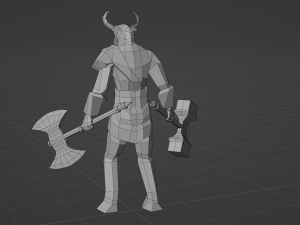 Minotaur Beast Greek mythology Gameready Rigged Low-poly 3D Model