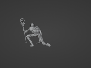 Mummy from Egypt Corpse in bandages Gameready Rigged Low-poly 3D 모델