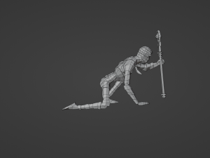 Mummy from Egypt Corpse in bandages Gameready Rigged Low-poly 3D 모델