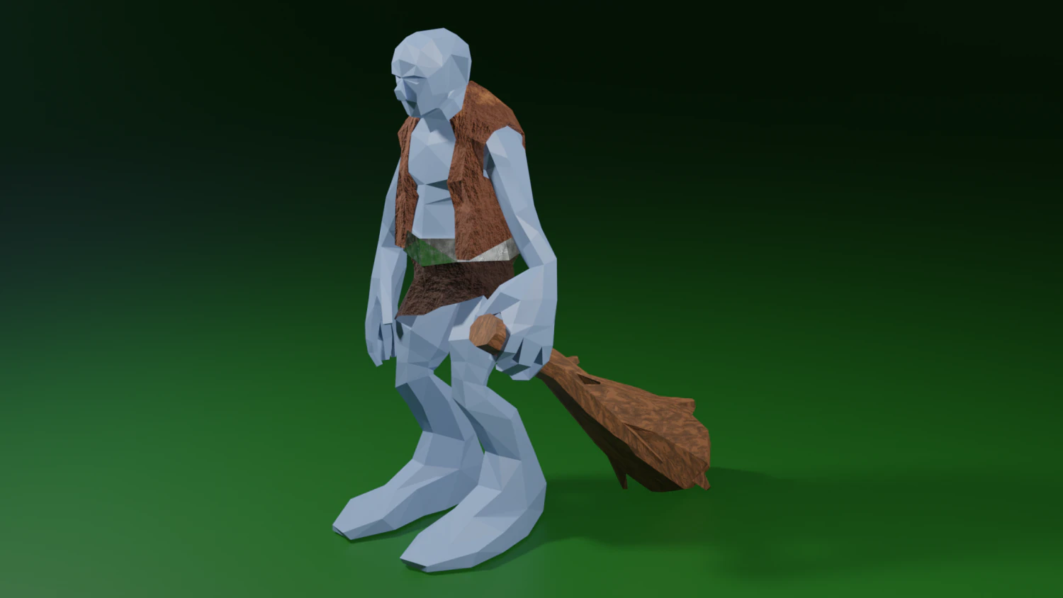 Troll Giant Ogre Gameready Rigged Free low-poly 3D Model .c4d .max .obj .3ds .fbx .stl .blend 