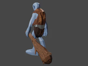Troll Giant Ogre Gameready Rigged Free low-poly 3D Model