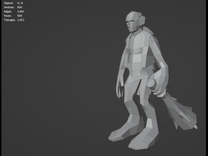Troll Giant Ogre Gameready Rigged Free low-poly 3D Модель