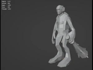 Troll Giant Ogre Gameready Rigged Free low-poly 3D Model