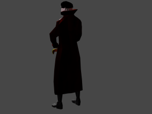 Dracula Vampire Undead Lowpoly Gameready Rigged Low-poly 3D Model