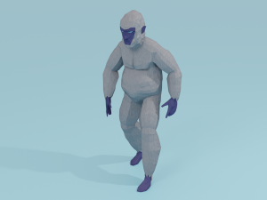 Bigfoot Yeti Sasquatch Abominable Snowman Rigged Low-poly Model 3D