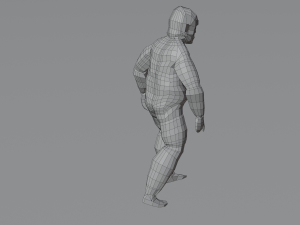 Bigfoot Yeti Sasquatch Abominable Snowman Rigged Low-poly Modèle 3D