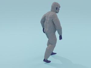 Bigfoot Yeti Sasquatch Abominable Snowman Rigged Low-poly Modèle 3D