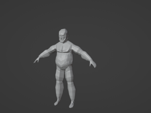 Bigfoot Yeti Sasquatch Abominable Snowman Rigged Low-poly Modèle 3D