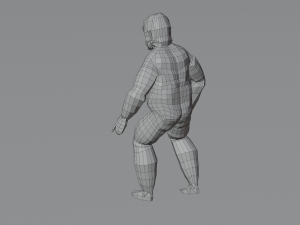Bigfoot Yeti Sasquatch Abominable Snowman Rigged Low-poly Modèle 3D