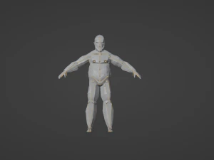 Bigfoot Yeti Sasquatch Abominable Snowman Rigged Low-poly 3D Model