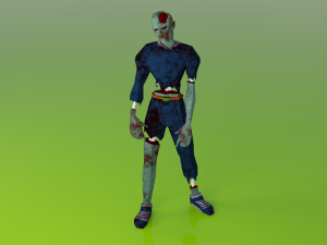 Zombie Undead Living dead Corpse Infected Low-poly 3D Model